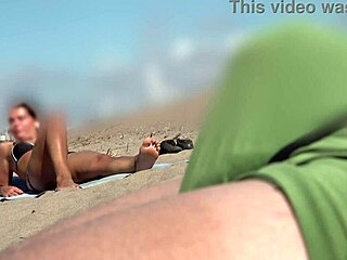 Bulge willy minute on beach with honey feet woman - outdoor flashing three sex movies